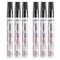 6 Pieces Black Paint Markers Pens - Single color Permanent Oil Based Paint Pen, Medium Tip, Quick Dry and Waterproof Marker for Rock, Wood, Fabric, Plastic, Canvas, Glass, Mugs, Canvas, Glass